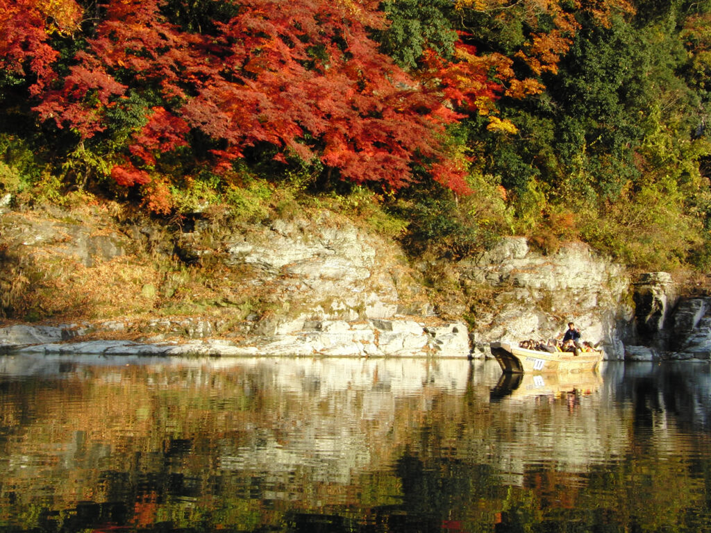Boad ride at Nagatoro. In autumn