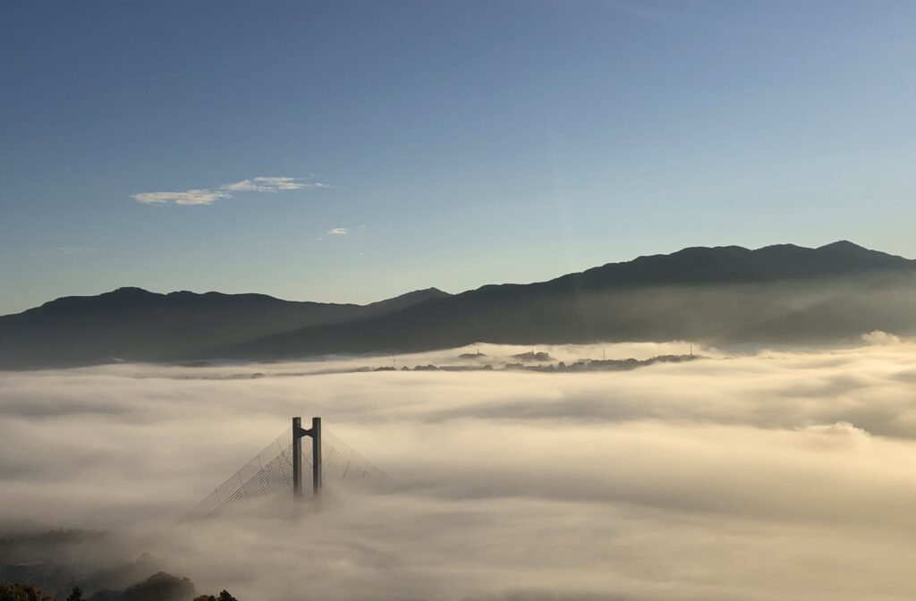 An Unkai, or a sea of clouds over the Chichibu Muse Park